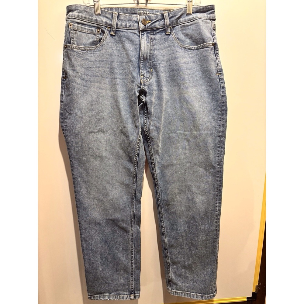 izod Saltwater Mens Jeans 36 X 30 Straight Fit Waist is 36‎ length 28 Inseam 10